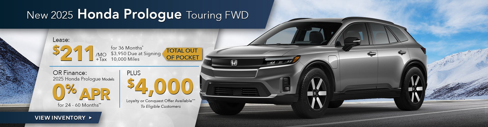 New 2025 Honda Prologue Touring FWD