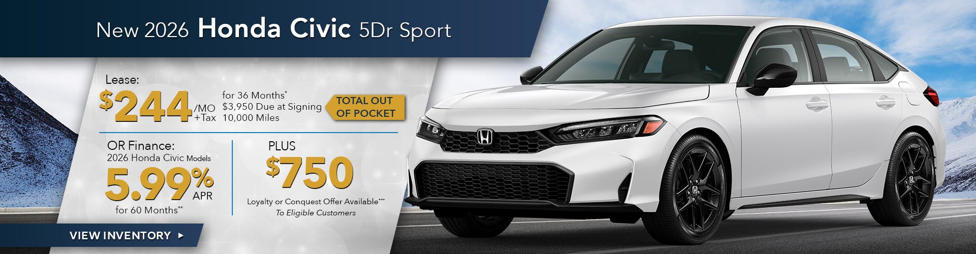 New 2026 Honda Civic Sedan LX FWD