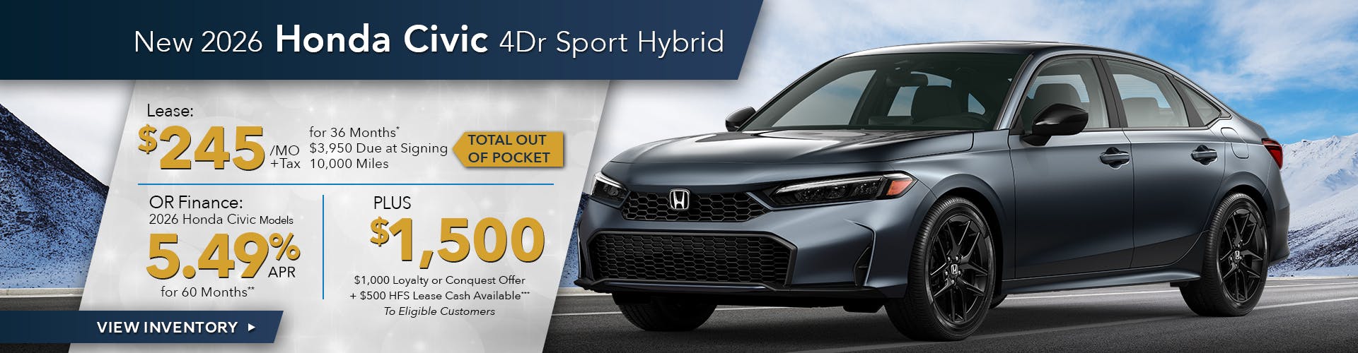 New 2025 Honda Civic 4Dr Sport Hybrid