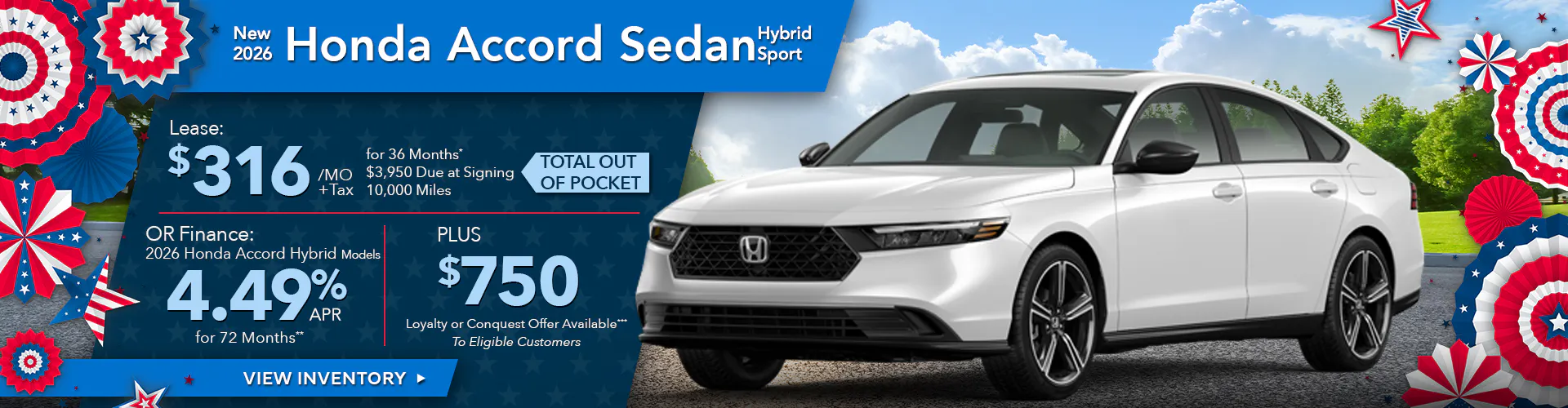 New 2026 Honda Accord Hybrid Sedan Sport FWD