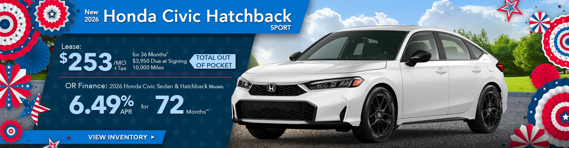 New 2026 Honda Civic Sport Hatchback