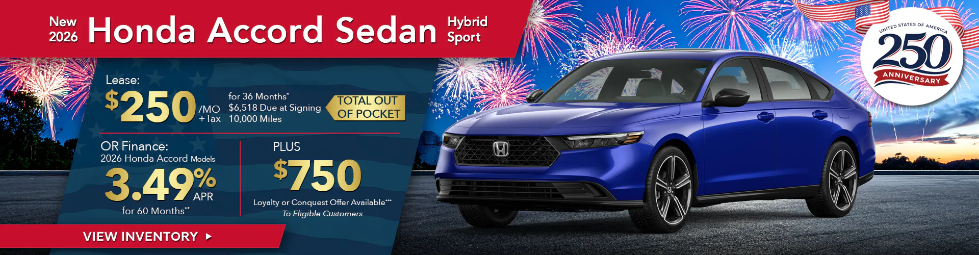 New 2026 Honda Accord Hybrid Sedan Sport FWD