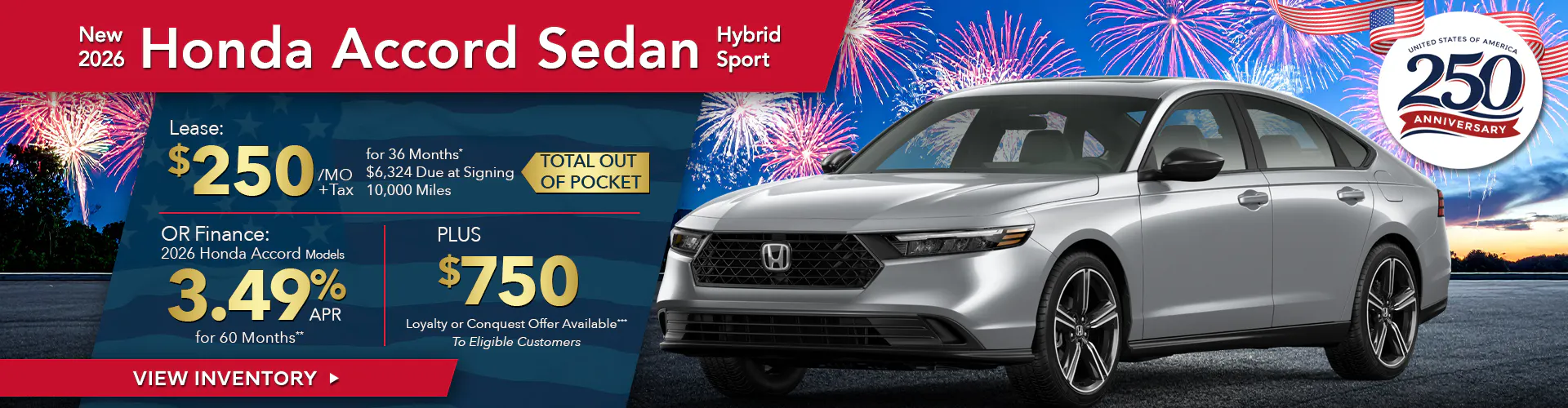 New 2026 Honda Accord Hybrid Sedan Sport FWD