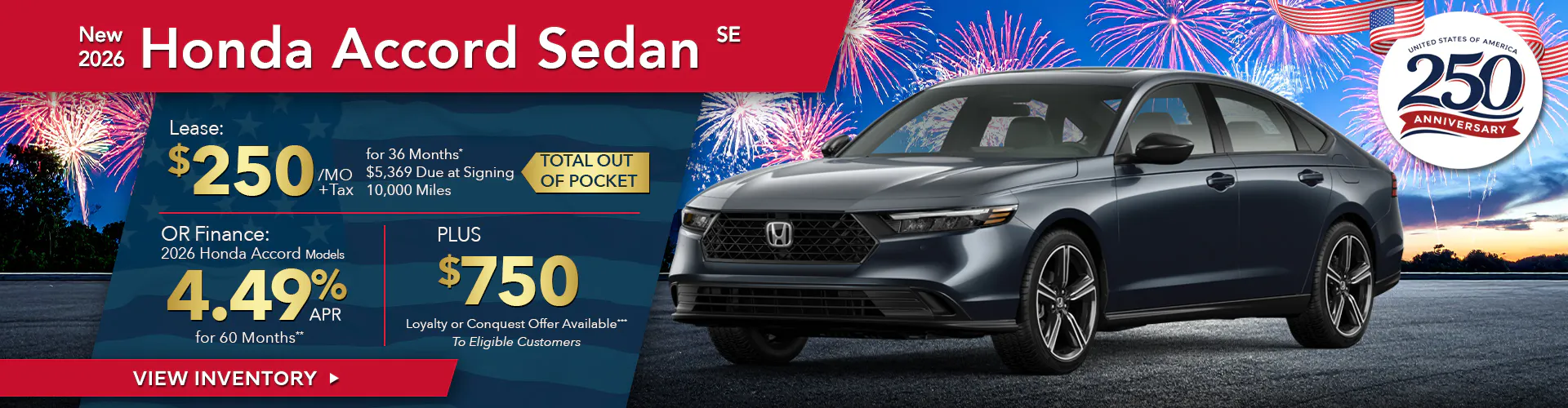 New 2026 Honda Accord Sedan SE