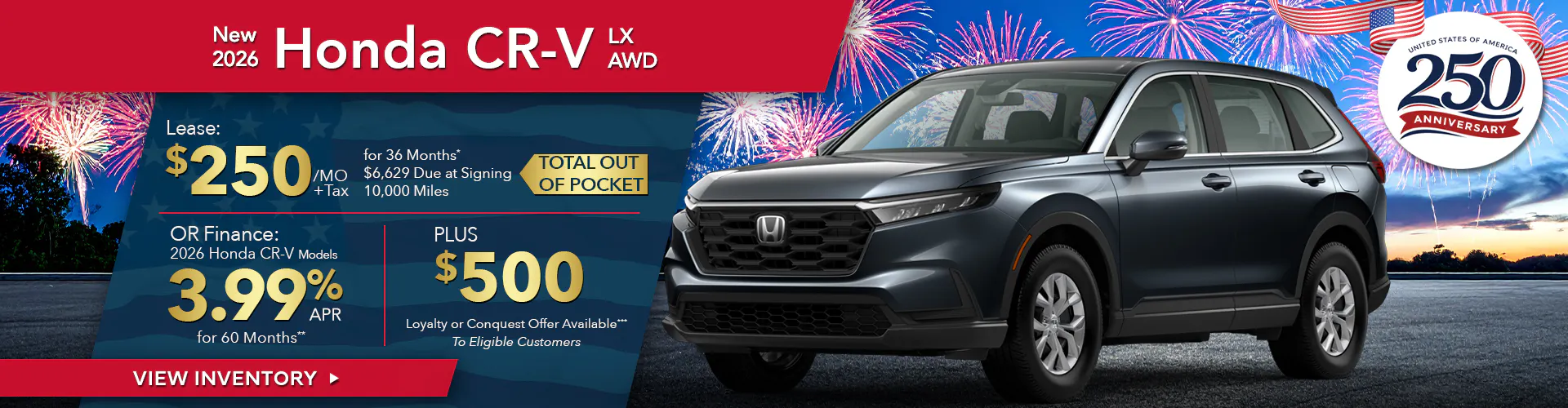 New 2026 Honda CR-V LX AWD