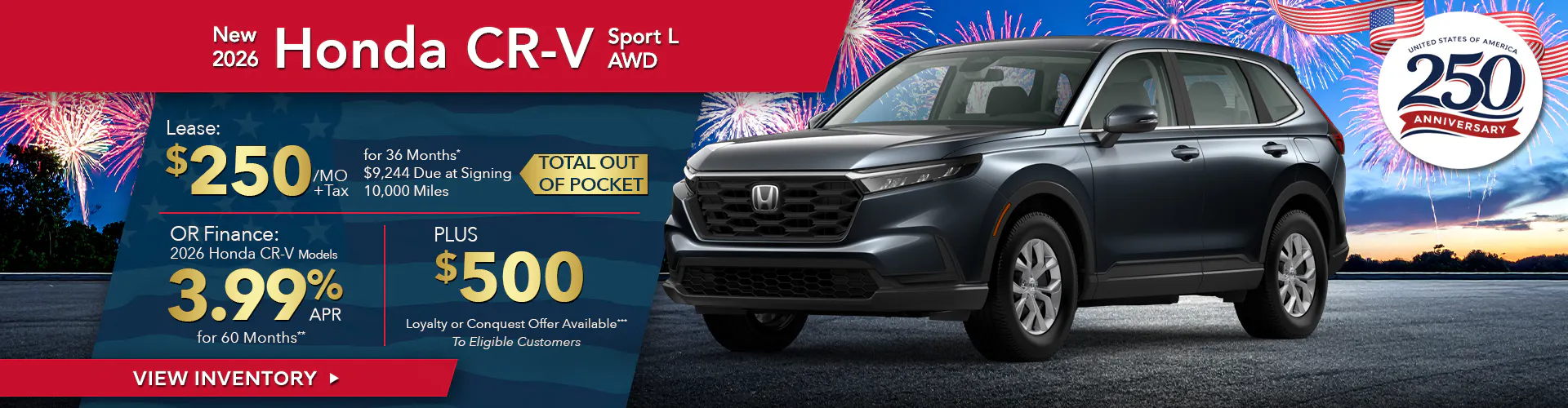 New 2026 Honda CR-V Hybrid Sport L AWD