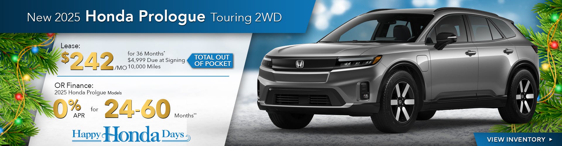 New 2025 Honda Prologue Touring 2WD