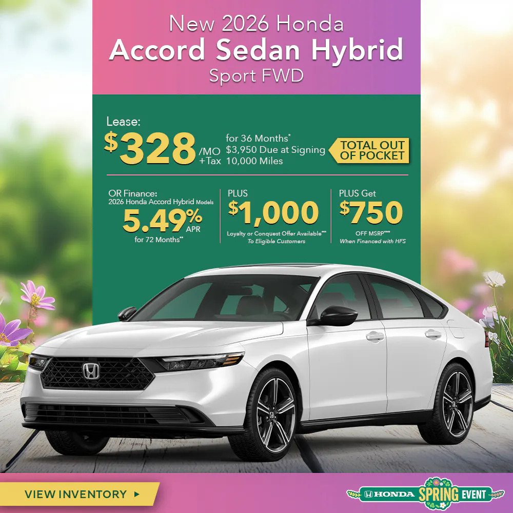 New 2026 Honda Accord Hybrid Sedan Sport FWD
