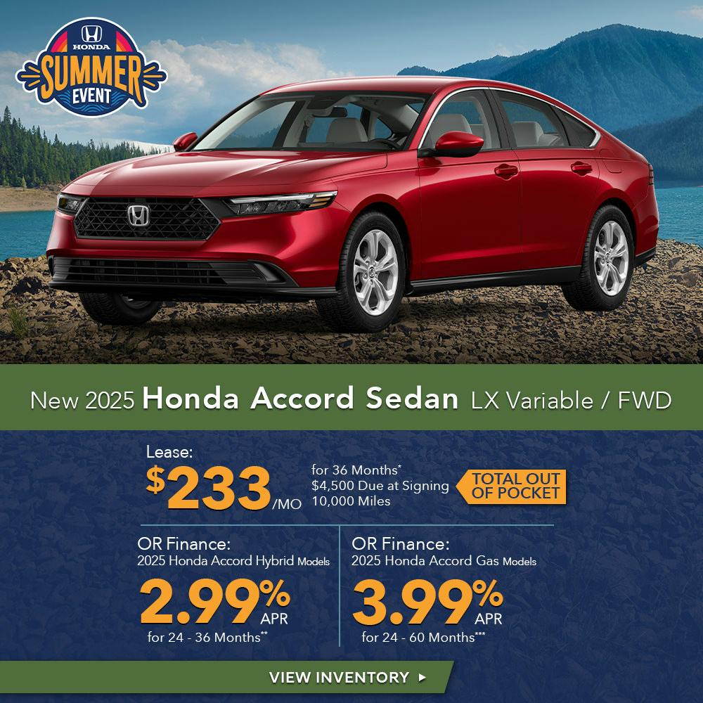 New 2025 Honda Accord Sedan LX Variable/FWD | First Honda Simi Valley