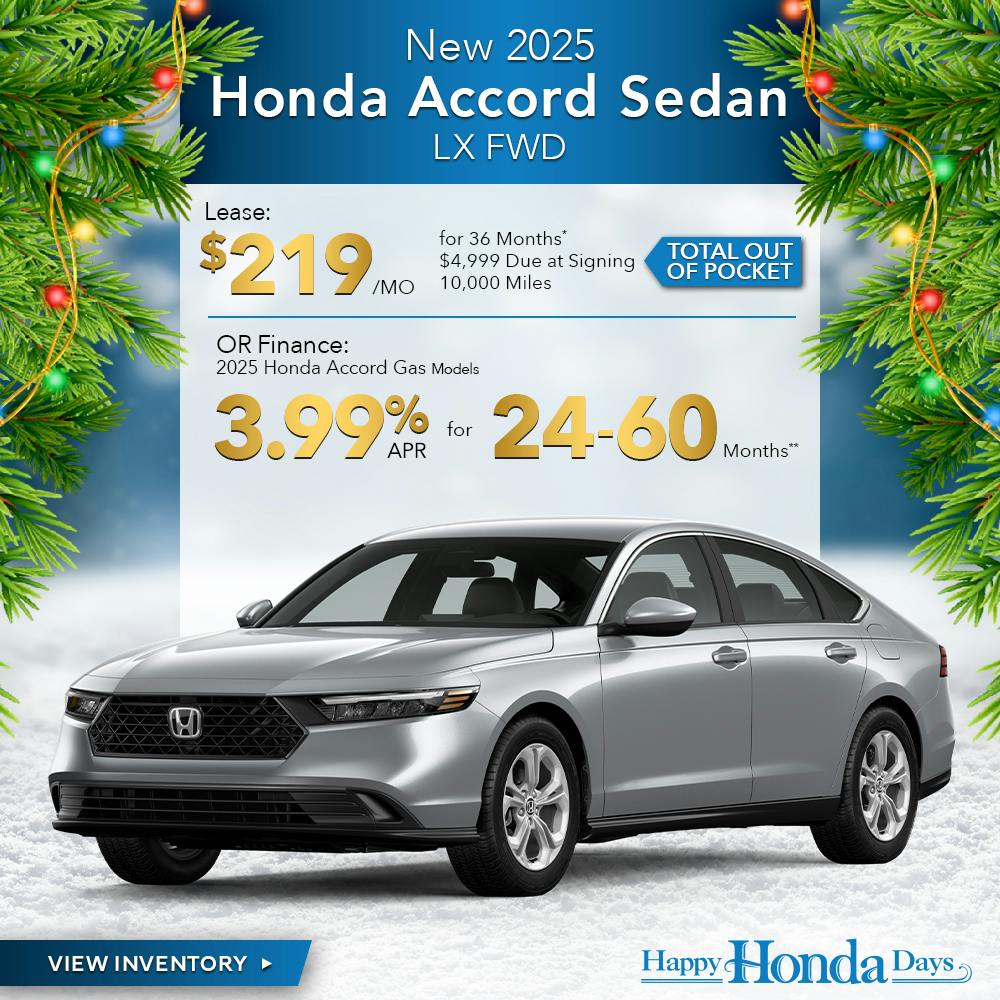 New 2025 Honda Accord Sedan LX FWD