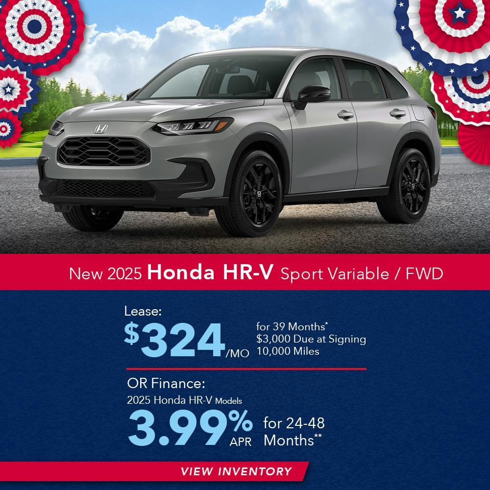 New 2025 Honda HR-V Sport Variable/FWD | First Honda Simi Valley