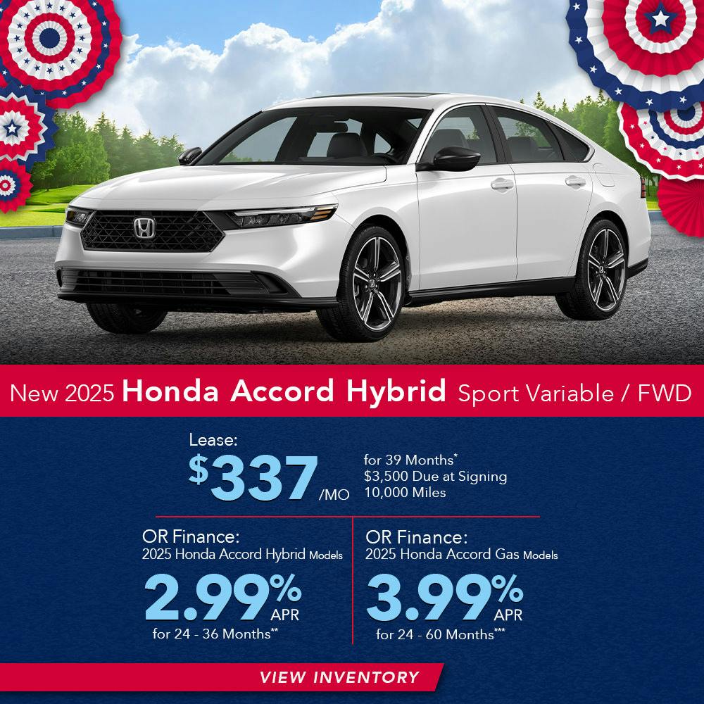 New 2025 Honda Accord Hybrid Sport Variable/FWD | First Honda Simi Valley