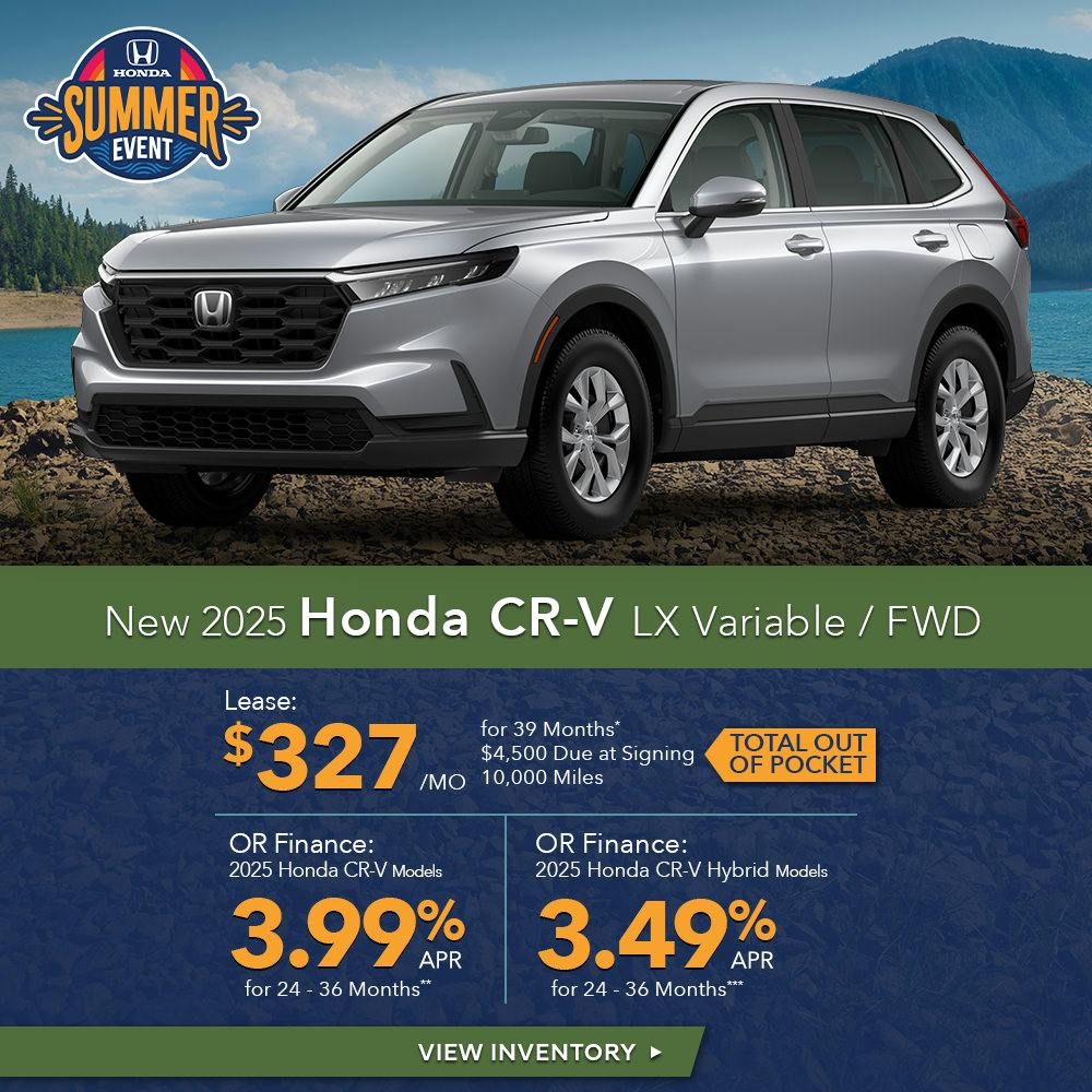 New 2025 Honda CR-V LX Variable / FWD | First Honda Simi Valley