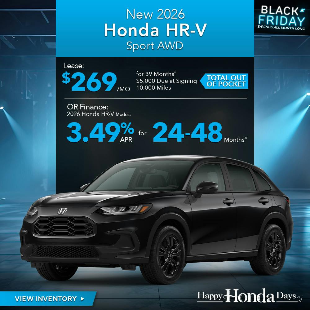 New 2026 Honda HR-V Sport AWD | First Honda Simi Valley