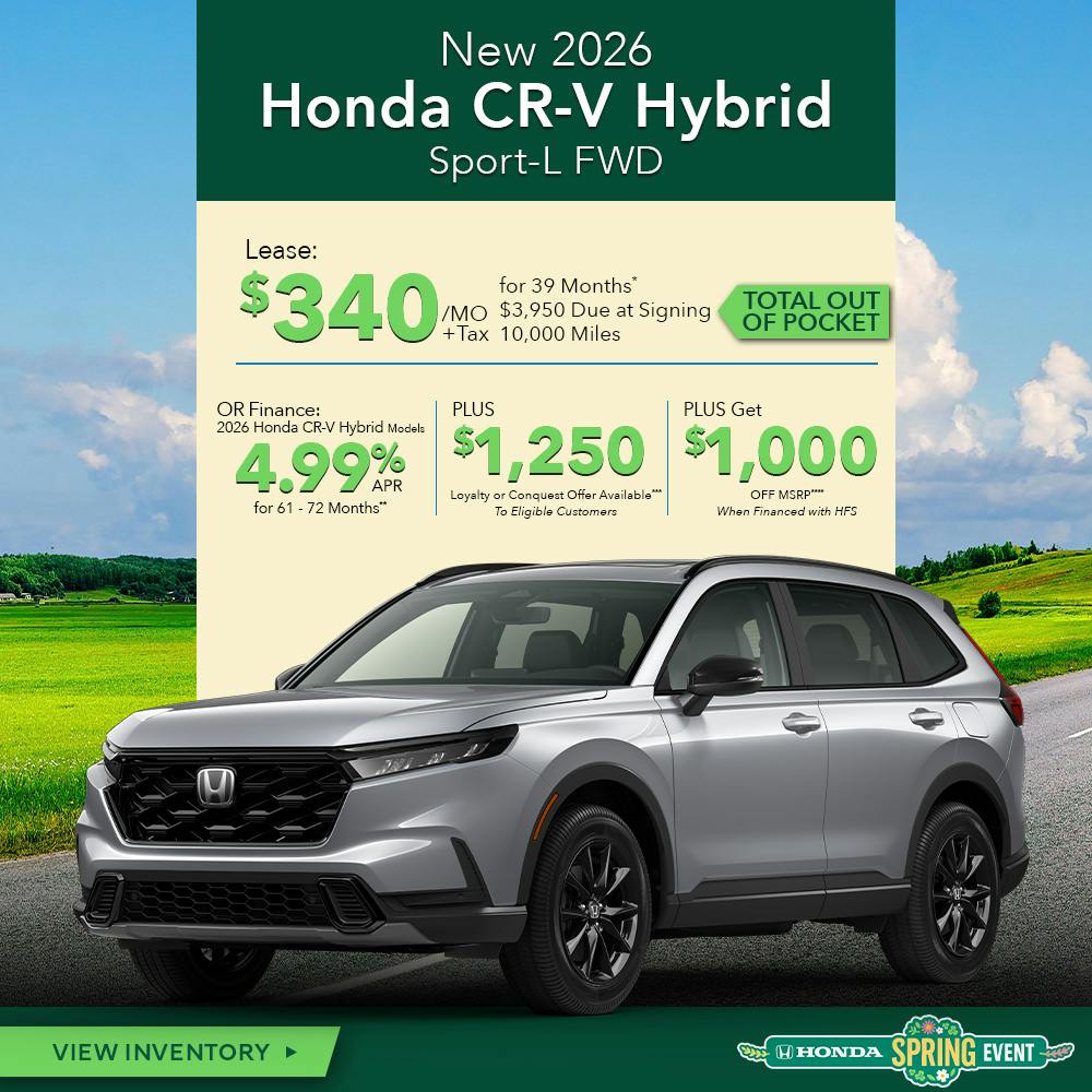 New 2026 Honda CR-V Hybrid Sport-L FWD