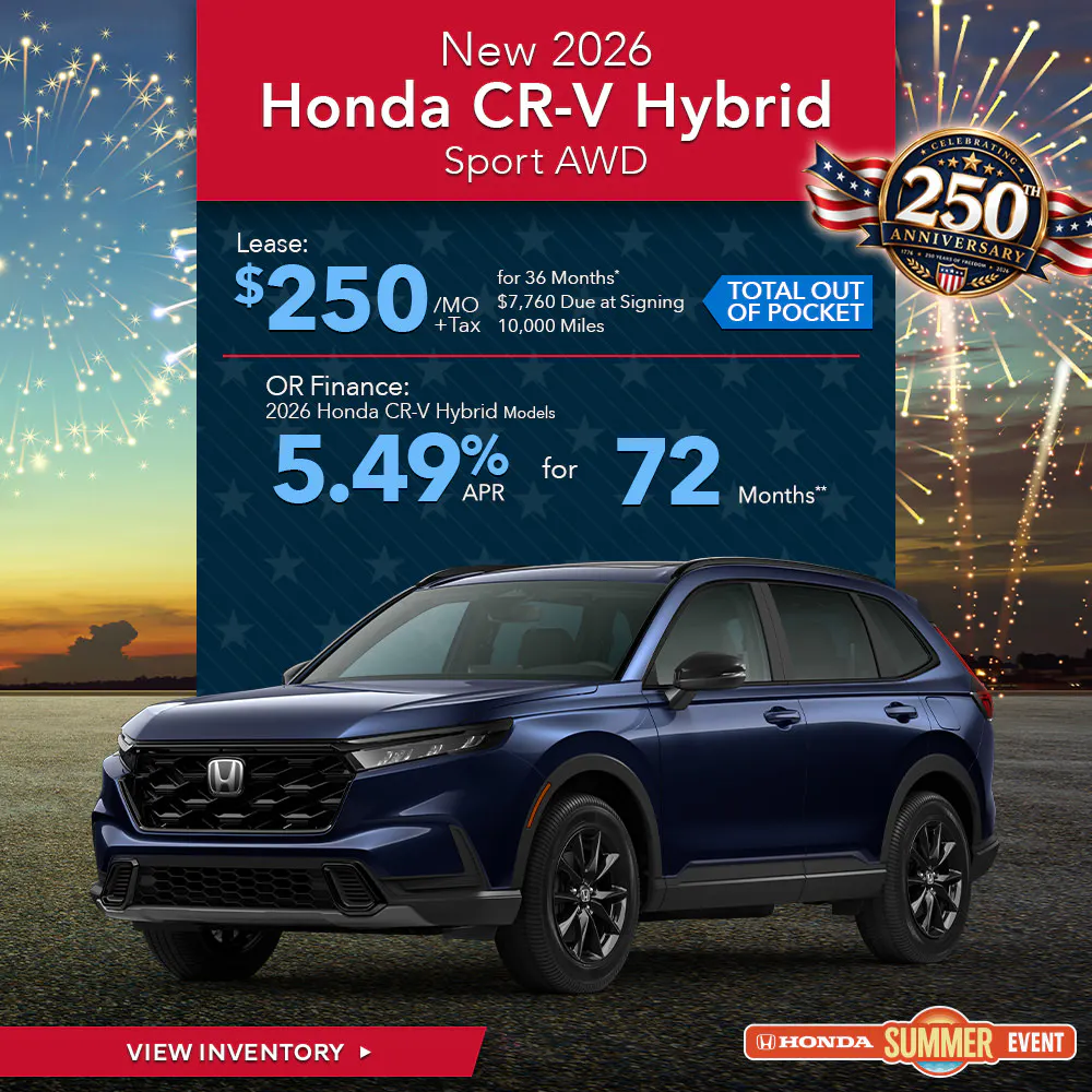 New 2026 Honda CR-V Hybrid Sport AWD