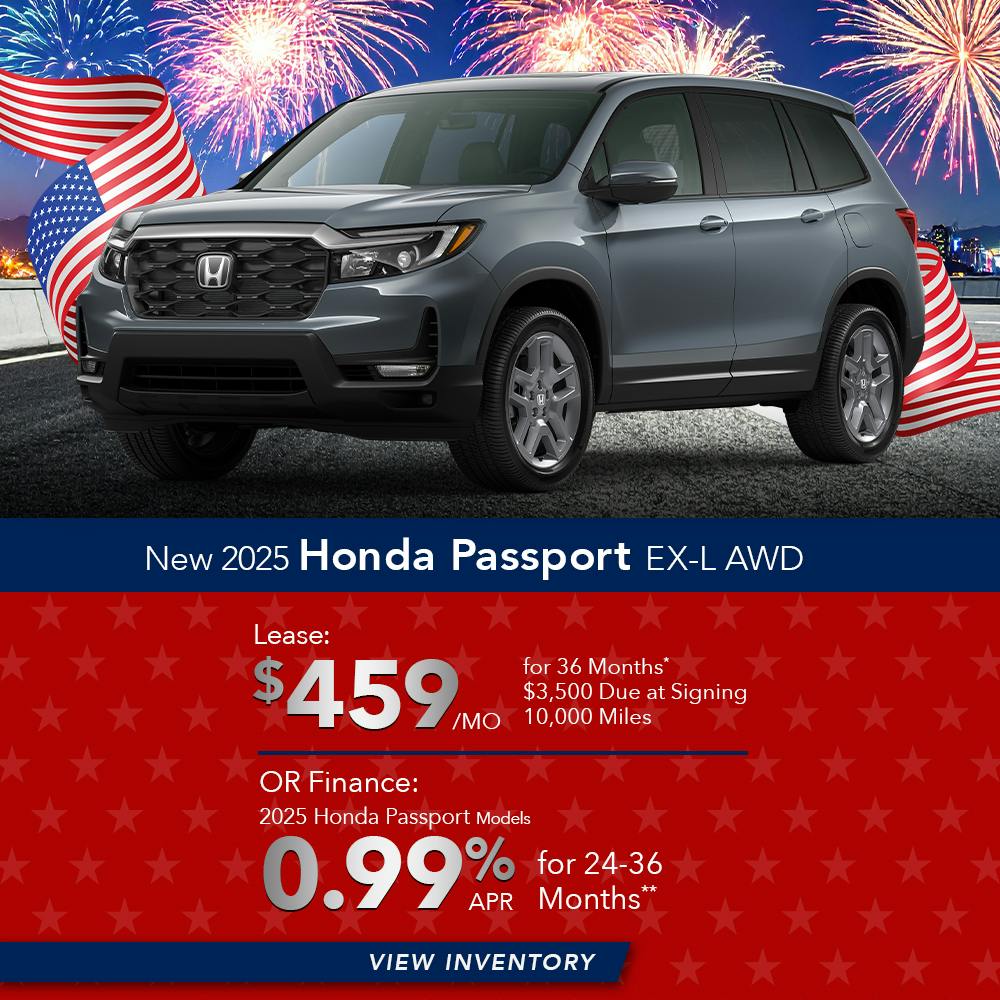 New 2025 Honda Passport EX-L AWD