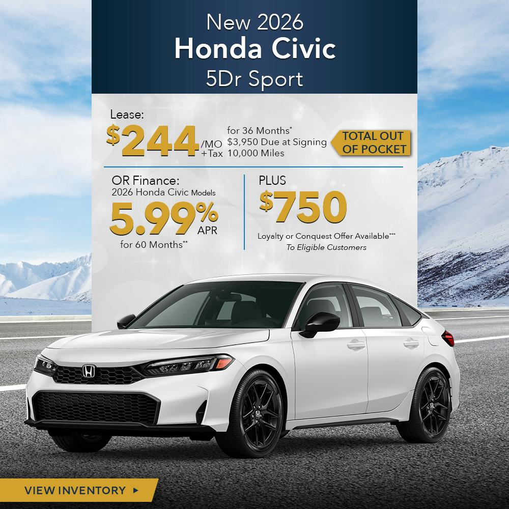 New 2026 Honda Civic Sedan LX FWD