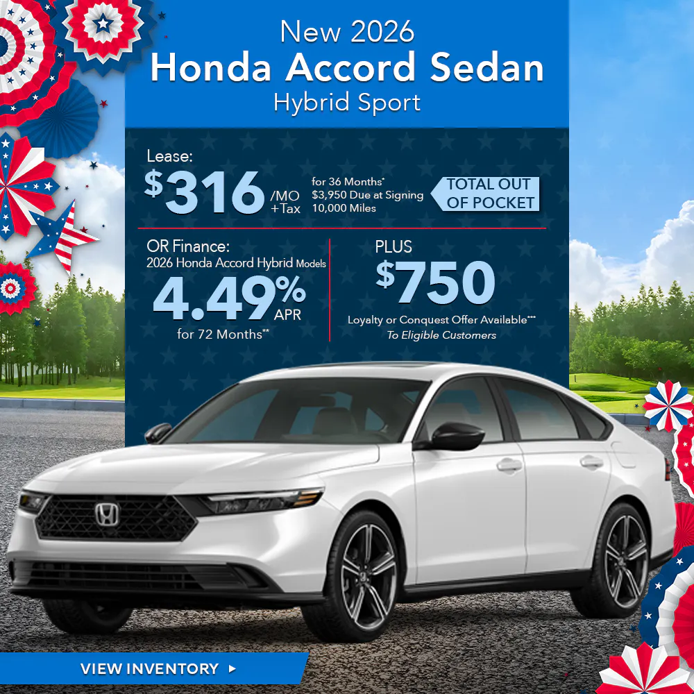 New 2026 Honda Accord Hybrid Sedan Sport FWD