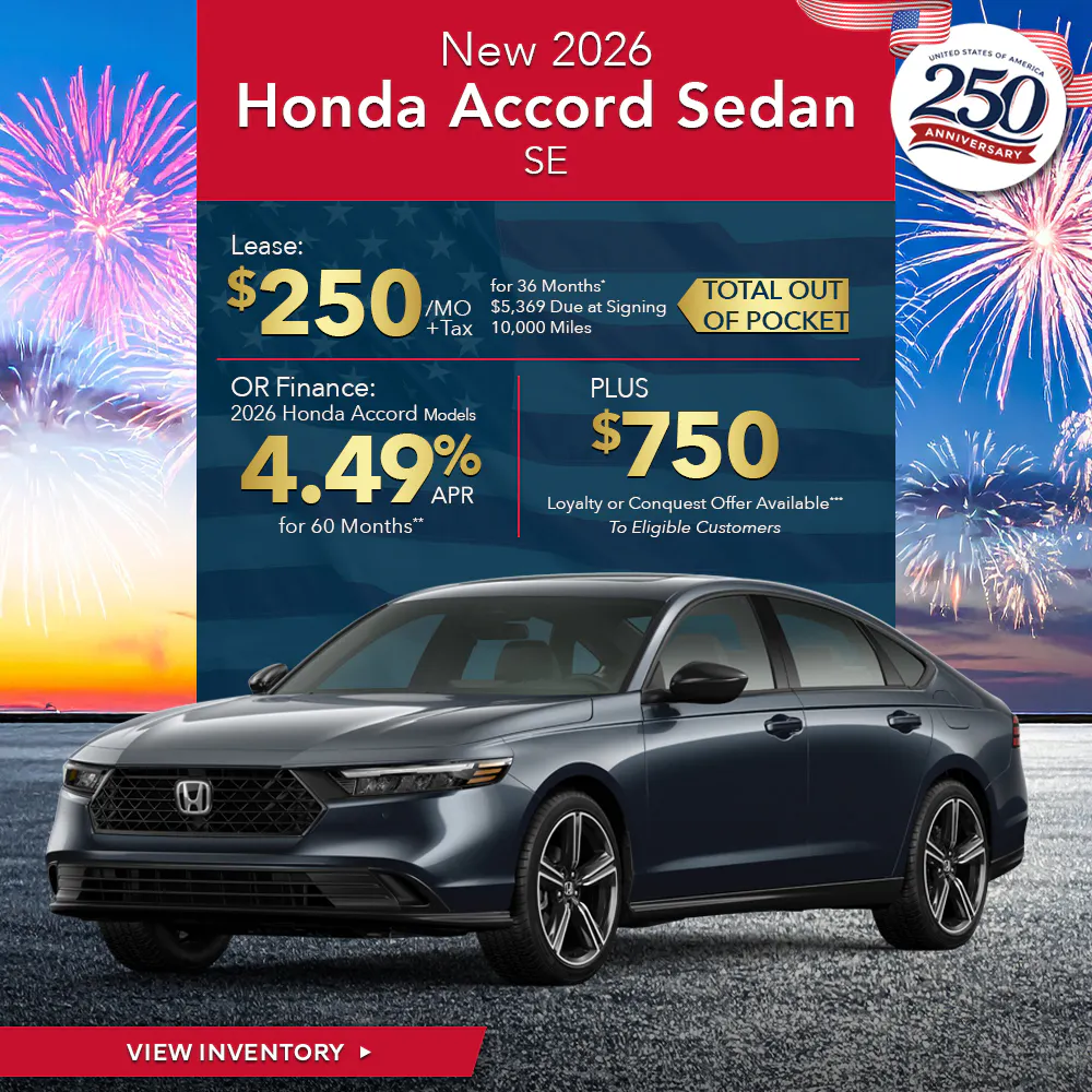 New 2026 Honda Accord Sedan SE
