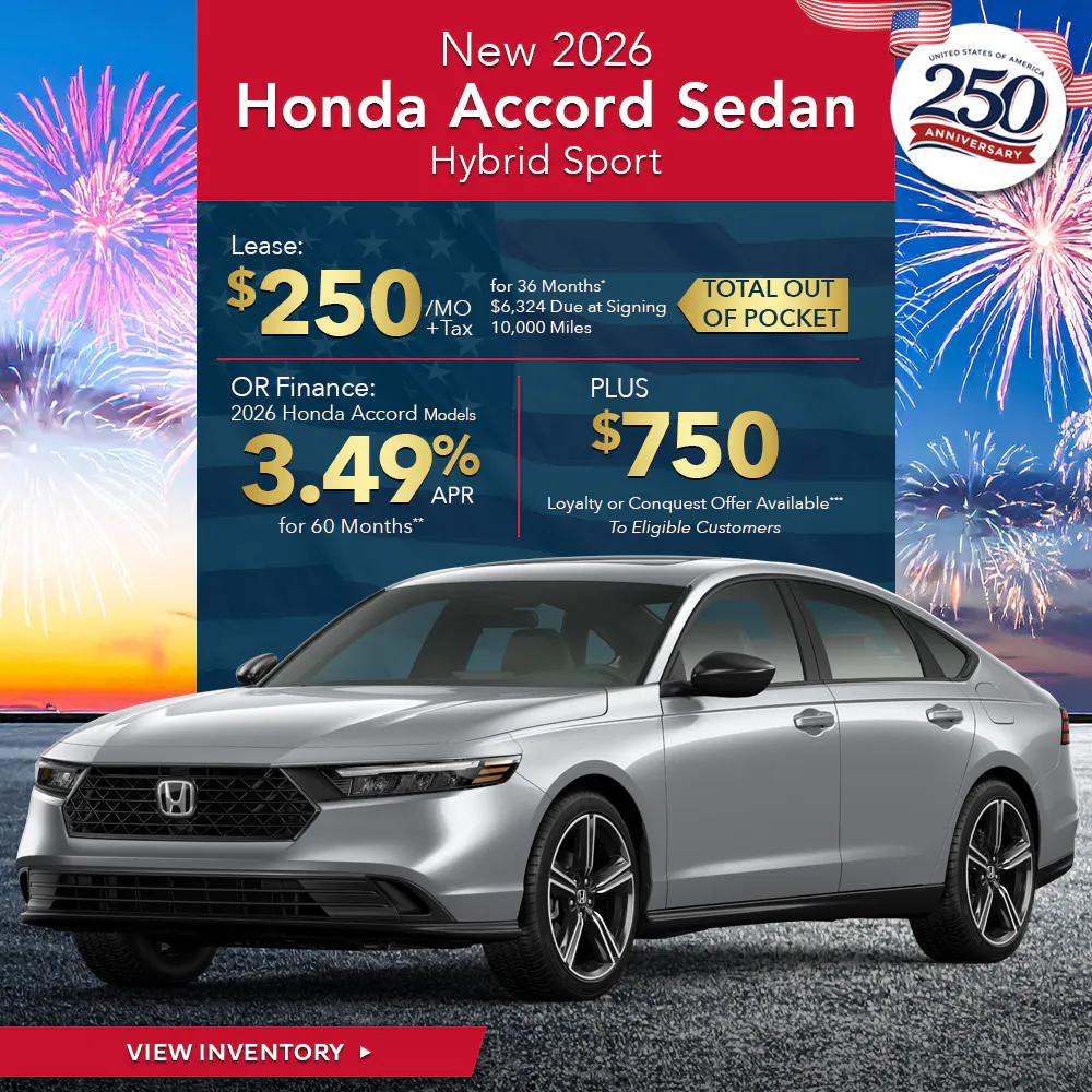 New 2026 Honda Accord Hybrid Sedan Sport FWD