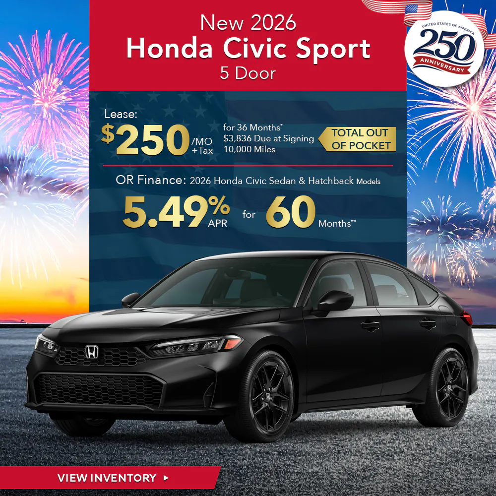 New 2026 Honda Civic Sport Hatchback
