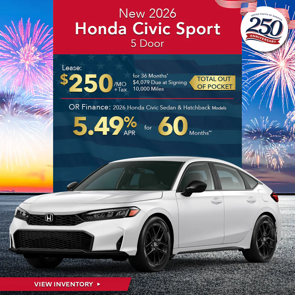New 2026 Honda Civic Sport Hatchback
