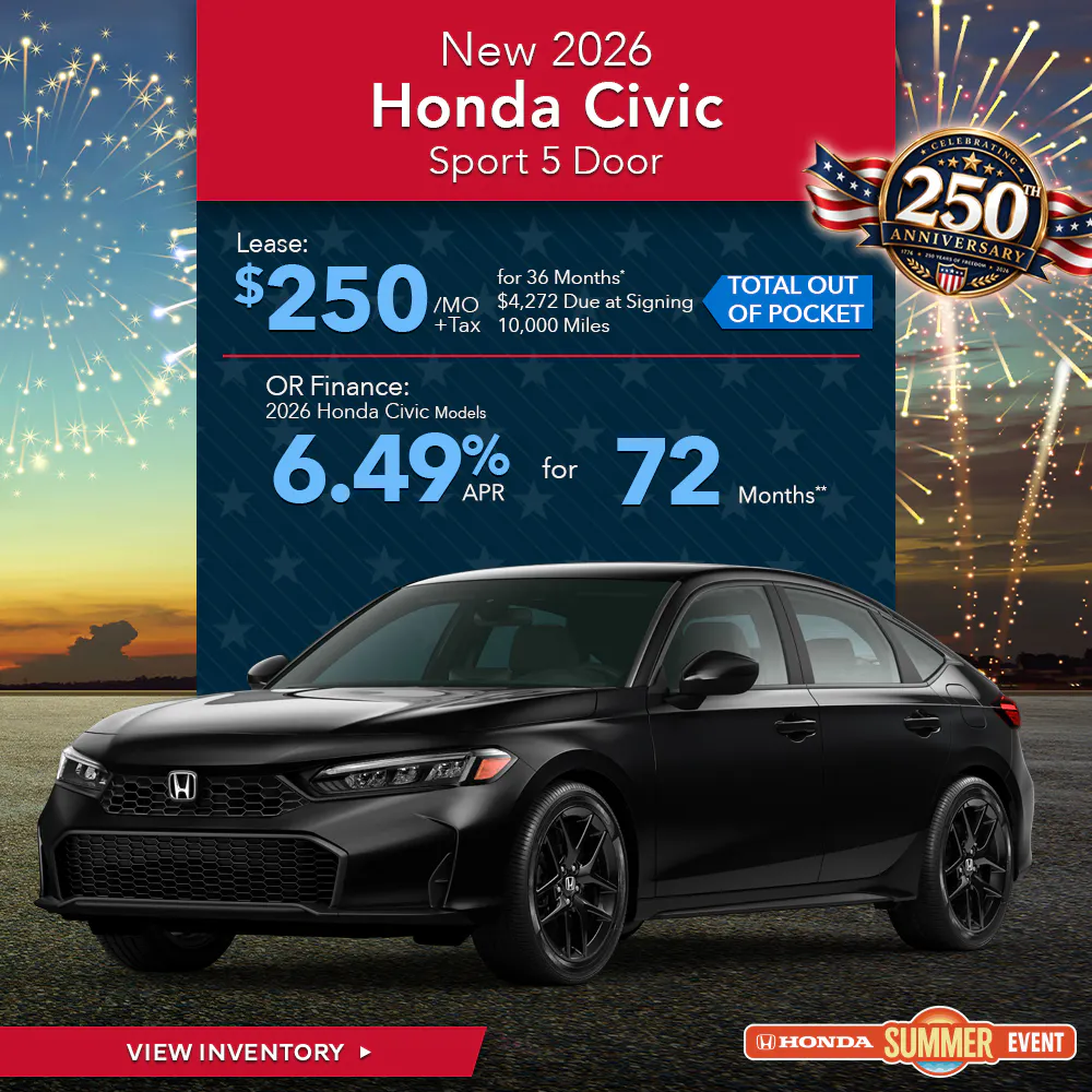 New 2026 Honda Civic Sport Hatchback