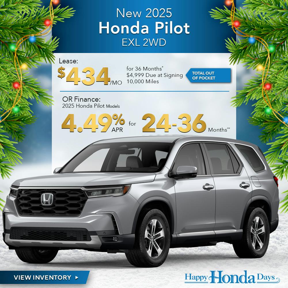 New 2025 Honda Pilot EXL 2WD