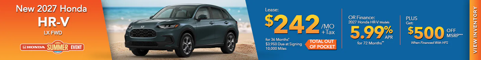 New 2027 Honda HR-V LX FWD