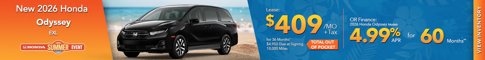New 2026 Honda Odyssey