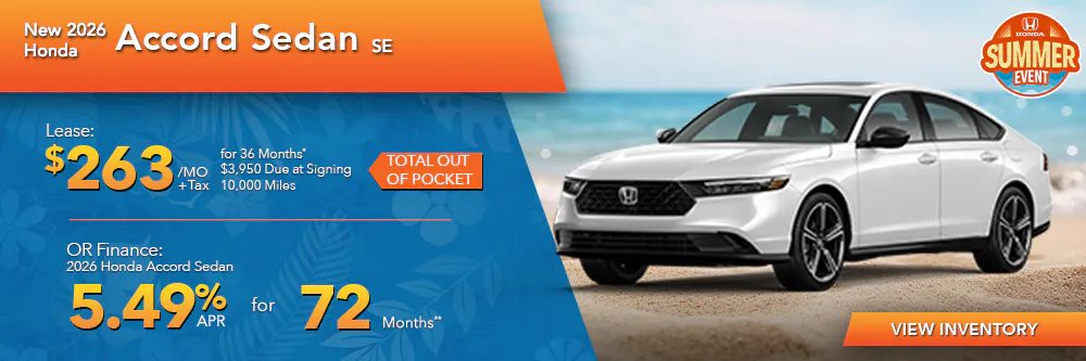 New 2026 Honda Accord Sedan SE | First Honda Simi Valley