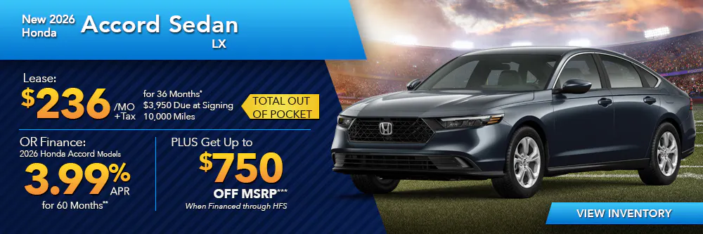 New 2026 Honda Accord Sedan LX | First Honda Simi Valley