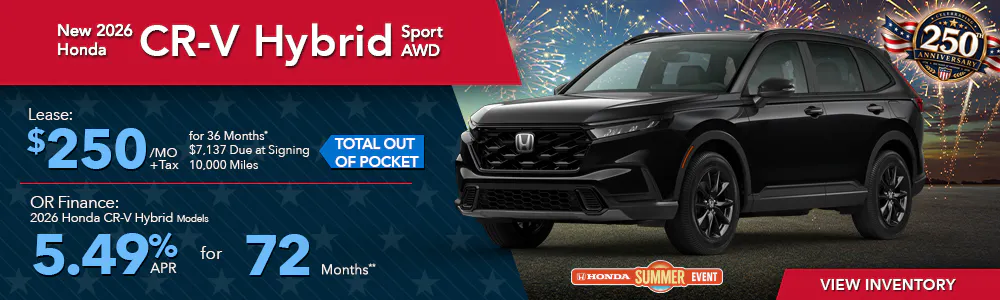 New 2026 Honda CR-V Hybrid Sport AWD | First Honda Simi Valley