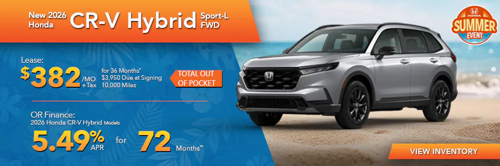 New 2026 Honda CR-V Hybrid Sport-L FWD | First Honda Simi Valley