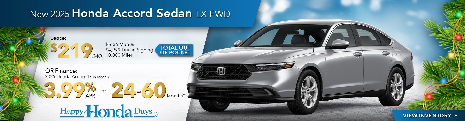 New 2025 Honda Accord Sedan LX FWD