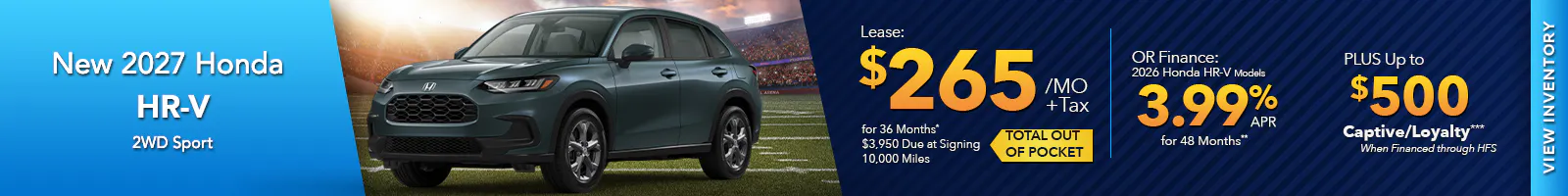 New 2027 Honda HR-V LX FWD