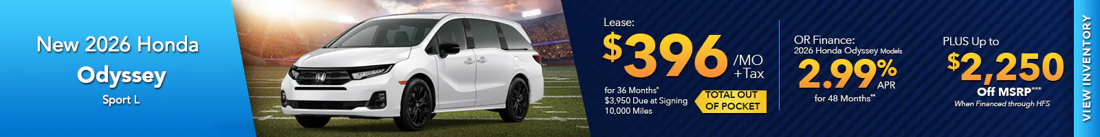 New 2026 Honda Odyssey
