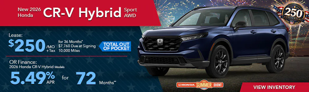 New 2026 Honda CR-V Hybrid Sport AWD | First Honda Simi Valley