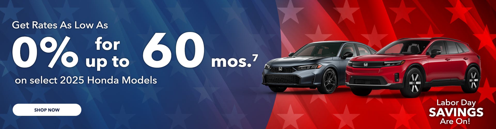 Get Rates As Low As  0% for up to 60 mos.