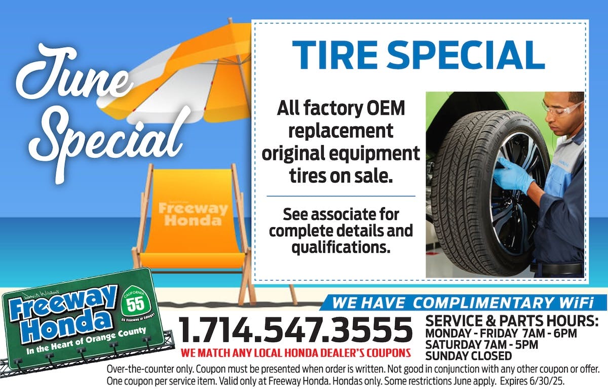 Tire Special OEM Replacement | Freeway Honda