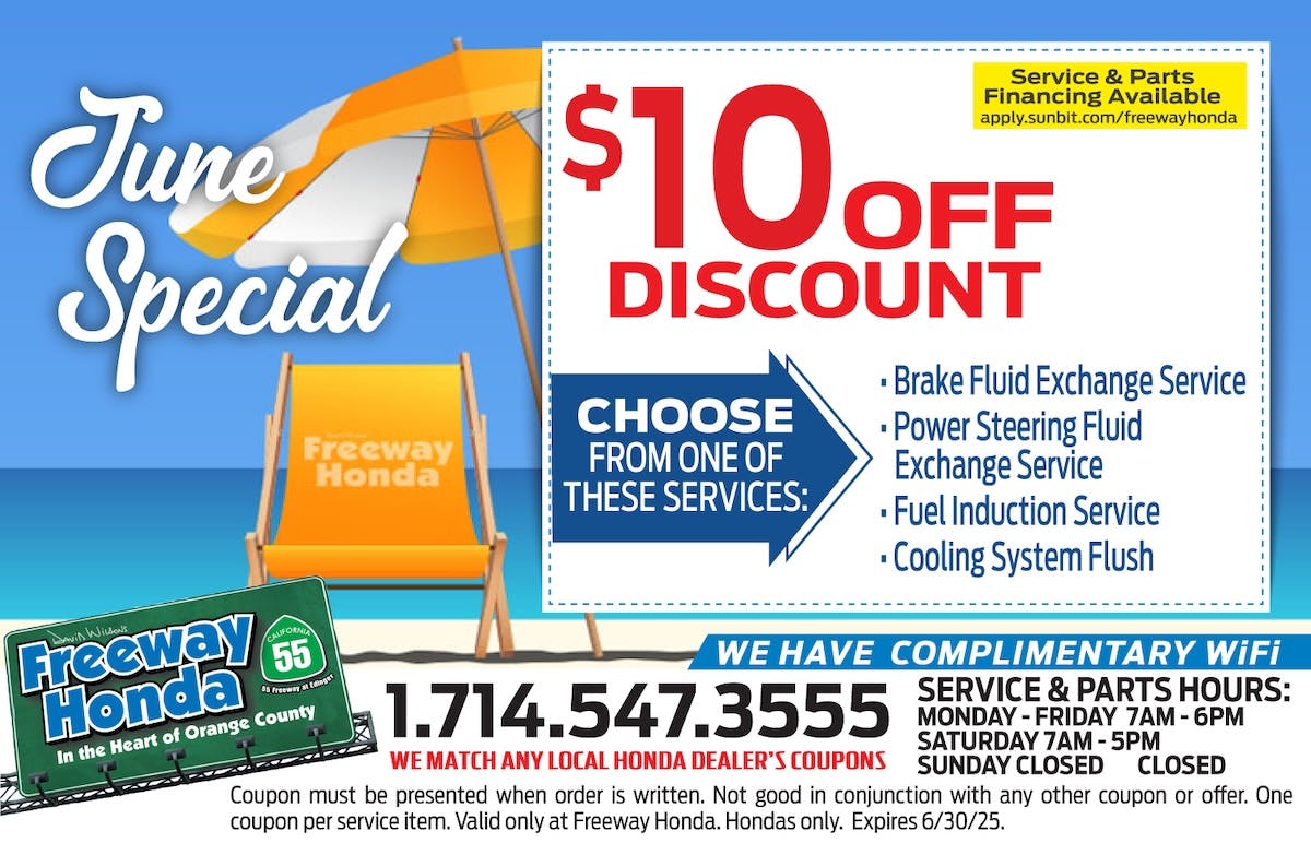 $10 Off Discount | Freeway Honda