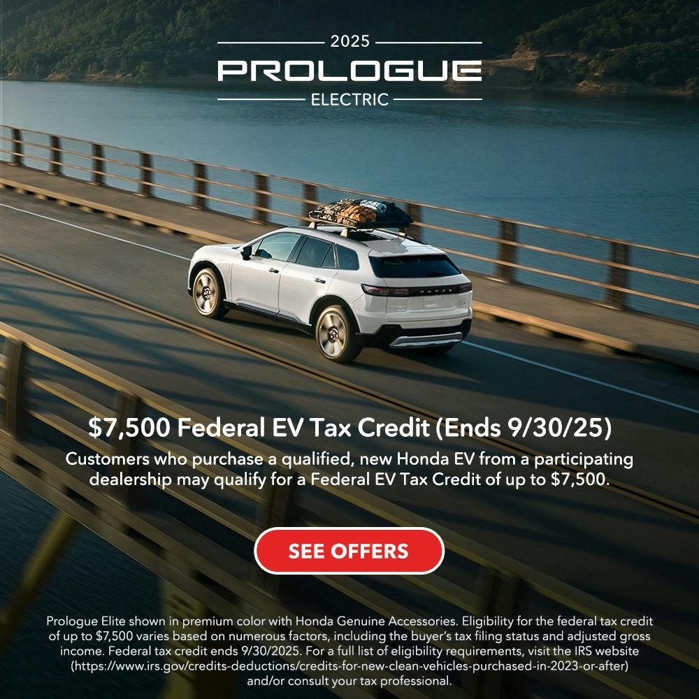 2025 Electric Prologue Tax Credit | Freeway Honda