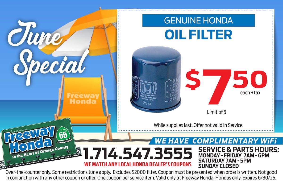 Oil Filter | Freeway Honda