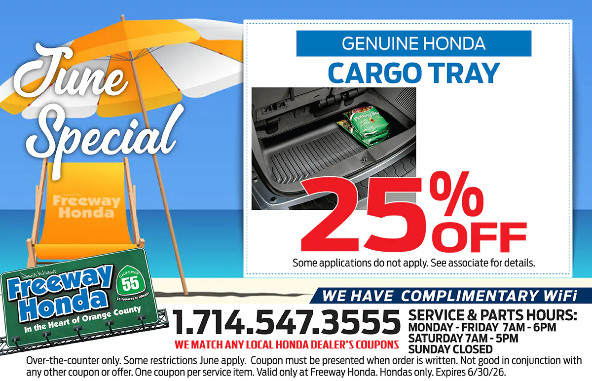 Genuine Honda Cargo Tray | Freeway Honda