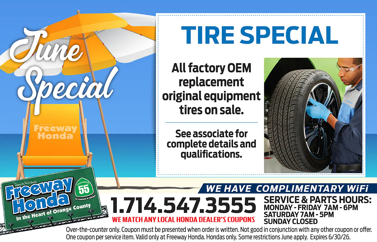 Tire Special | Freeway Honda