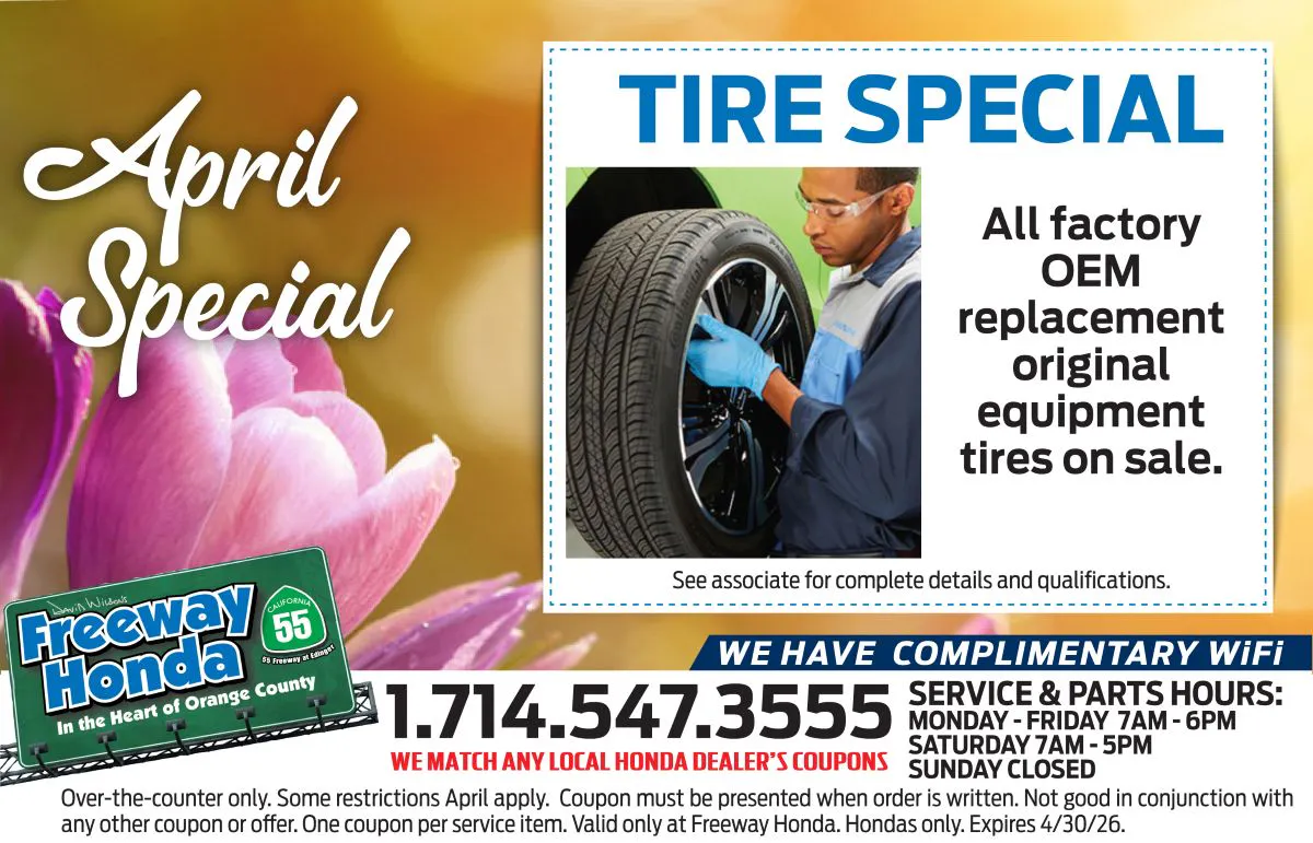 Tire Special | Freeway Honda