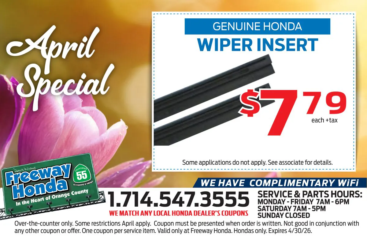 Wiper Insert Special | Freeway Honda