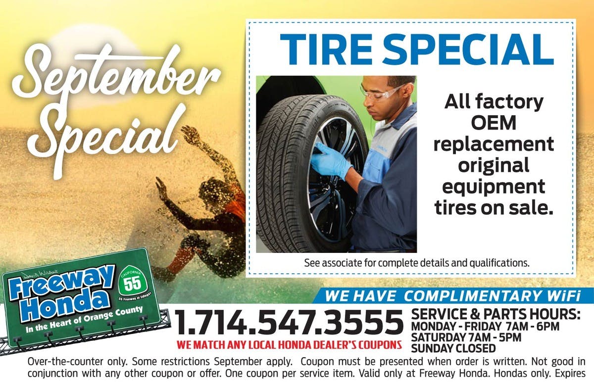 Tire Special | Freeway Honda