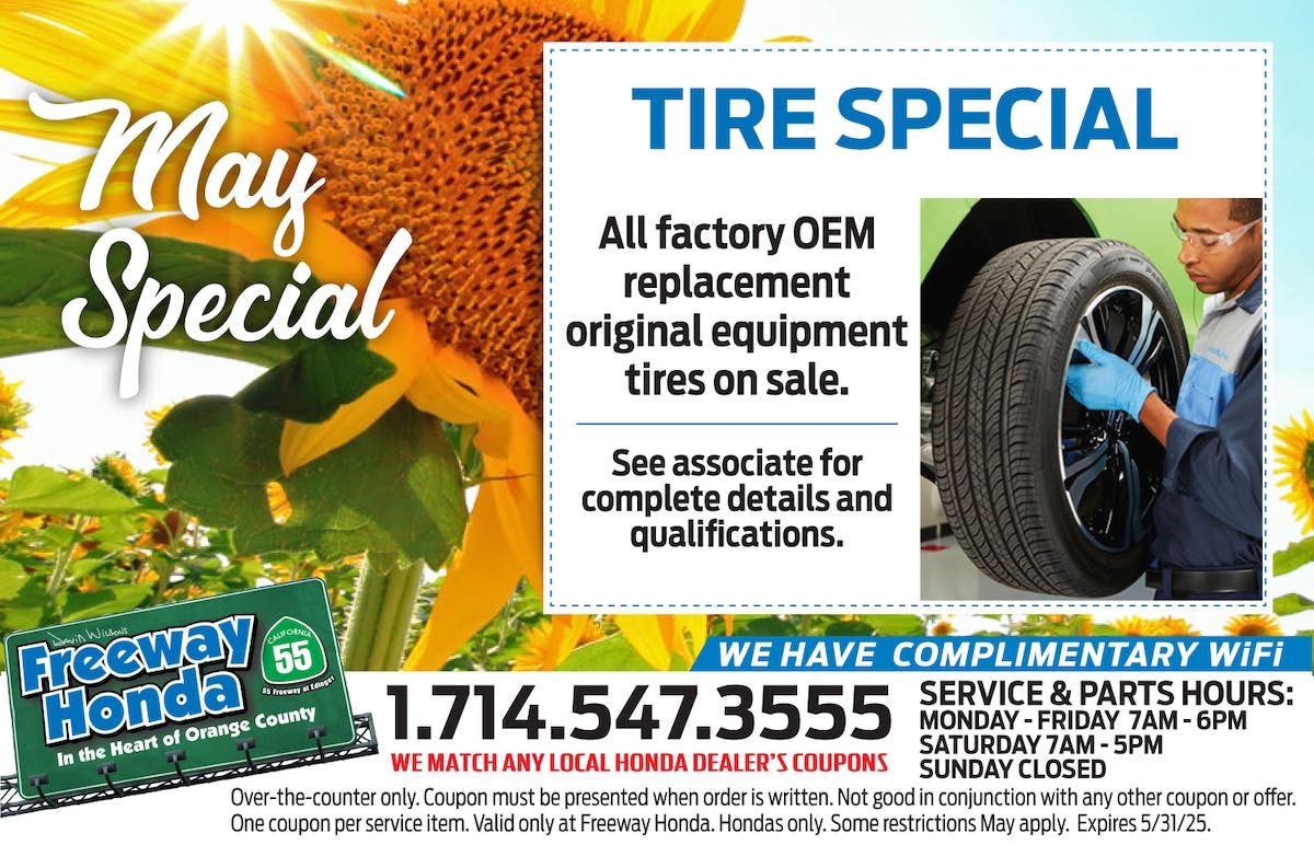 Tire Special OEM Replacement | Freeway Honda